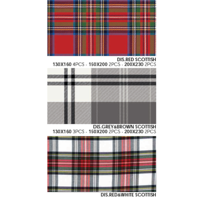 COPERTA 2P SCOTLAND 200X230 Tellini S.r.l. Ingrosso Abbigliamento